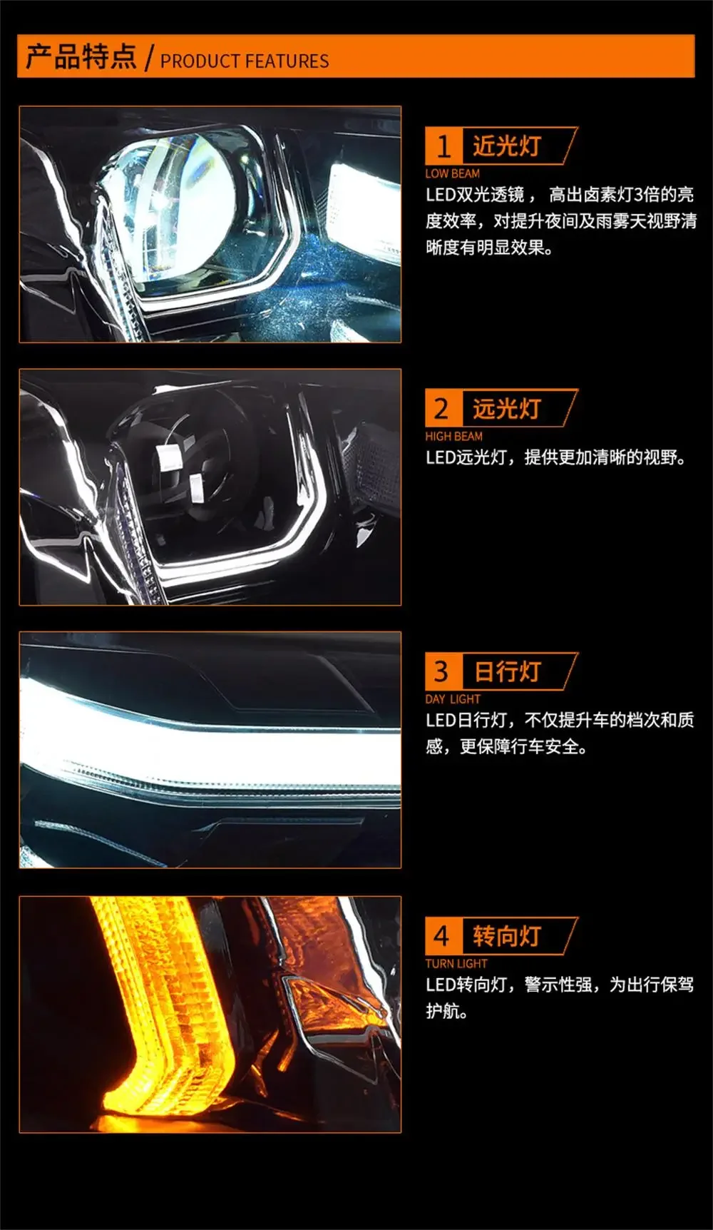 Для Toyota Hilux передние фары 2021-2023 новая сборка фар Revo аксессуары Дневные ходовые