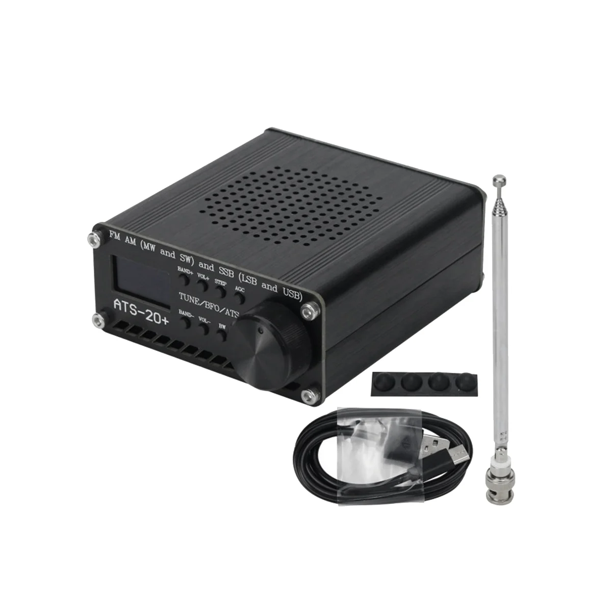 

-20 + Plus ATS20 V2 SI4732 радиоприемник DSP SDR FM AM (MW и SW) и SSB (LSB и USB)