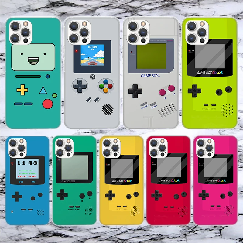 Gameboy Boy Game Soft Phone Case For iPhone 13 12 Mini 11 Pro Max X XR XS 7 Plus 8 6 6S 5 5S SE 2020 14 7G Pattern Cover