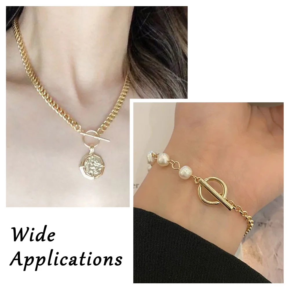 24 Sets Brass Toggle Clasps OT Clasp Connector Multiple Shapes For Jewelry Making DIY Bracelet Necklace Findings Accessories