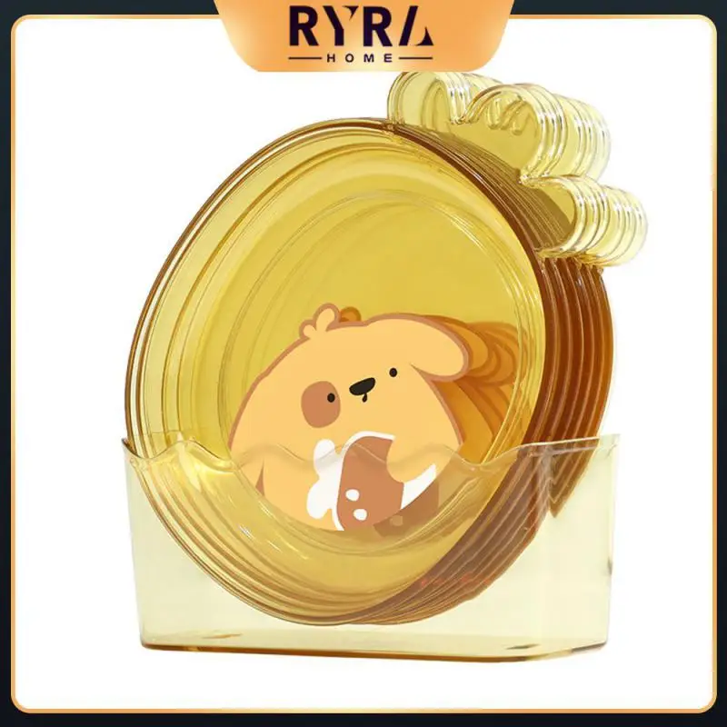 

Durable Spit Bone Dish Three Colors Small Plate Japanese Style Bone Plate Base Drain Storage Bone Dish Creative Convenient Pet