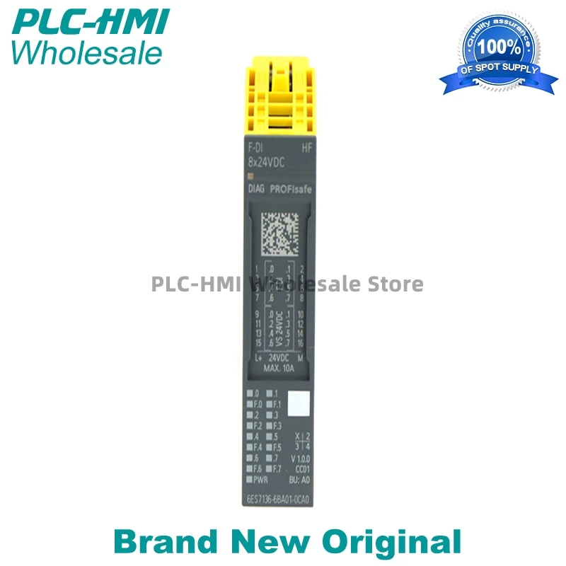 Фото 6ES7136-6BA01-0CA0 6ES71366BA010CA0 SIMATIC DP, электронный модуль для ET 200SP, F-DI 8x 24 В постоянного тока ВЧ оригинальный новый №1