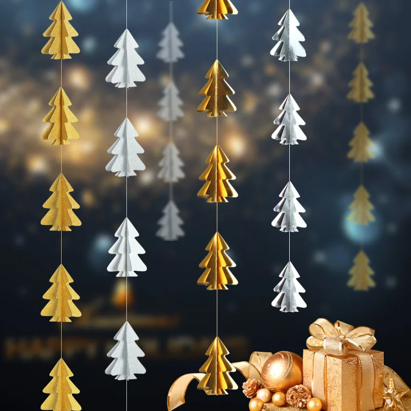 Frames & Displays 2pcs2.1m8 Christmas Decoration Supplies Christmas Ornaments Three-dimensional Christmas Tree