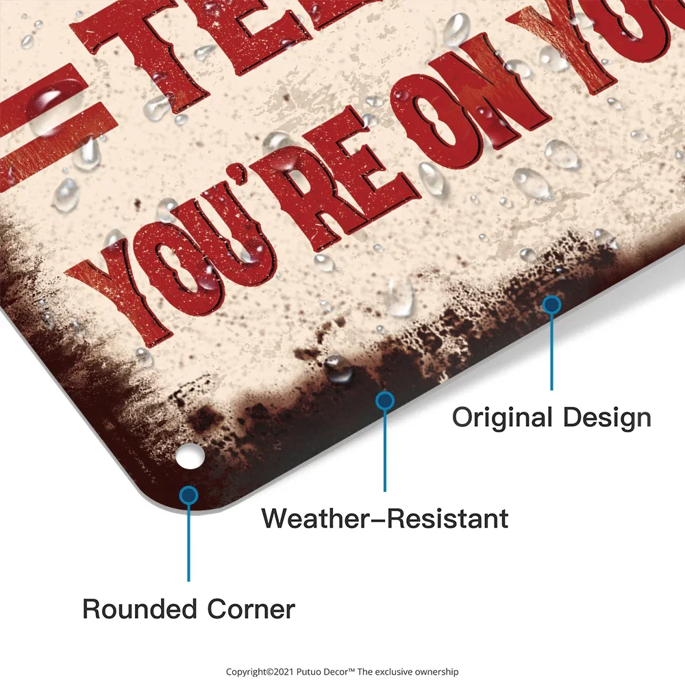 Винтажная стальная вывеска Putuo Decor железная табличка для украшения дома и улицы