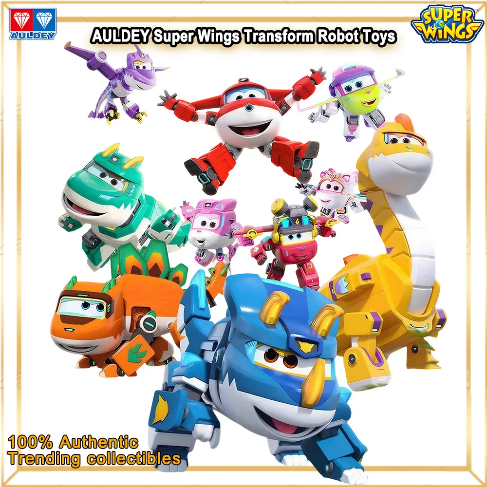 Фото Игрушки AULEDY Super Wings, 9-й сезон: Динозавр-спасатель из доисторического периода, трансформирующаяся фигурка, режимы Джетта, Тино, Стегозавра, самолета, робота, динозавра №1