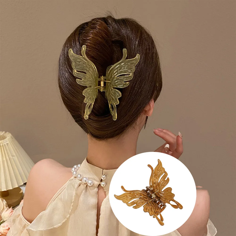 

Butterfly Hair Clip Super Fairy Geometric Acrylic Plastic Hairpins Girls Women Hair Claws Sweet Clip Hair Accessories Barrettes