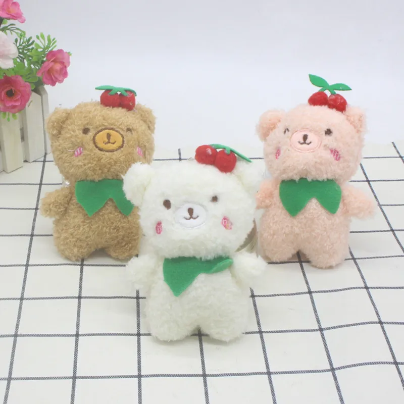 

Bear Plush Pendants Cartoon Animal Plush Keychain Bear Doll Pendant Cherry Bear Plush Toy Keychain Kawaii Plush