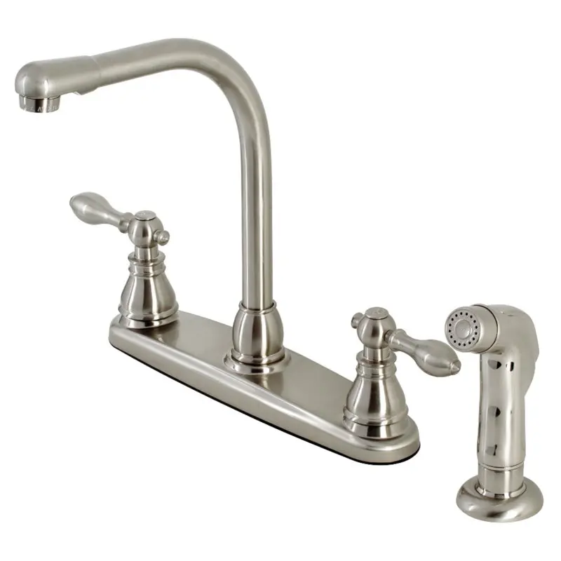 

KB711ACLSP American Classic Centerset Kitchen Faucet with Side Sprayer, Polished Chrome Free S hipping