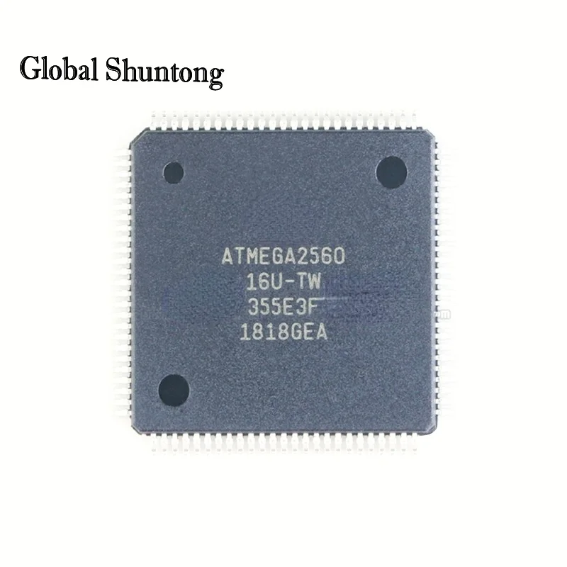 Original Genuine Patch ATMEGA2560-16AU Chip 8-bit Microcontroller 256K Flash Memory 5V