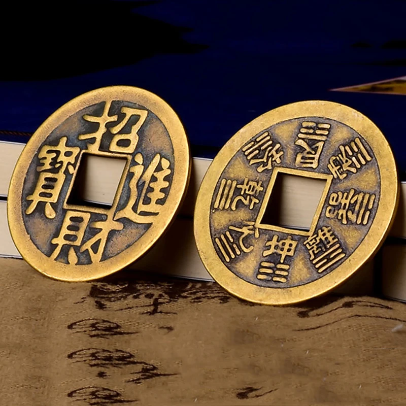 Чистой меди монеты старые удачи и сокровища фэн-шуй