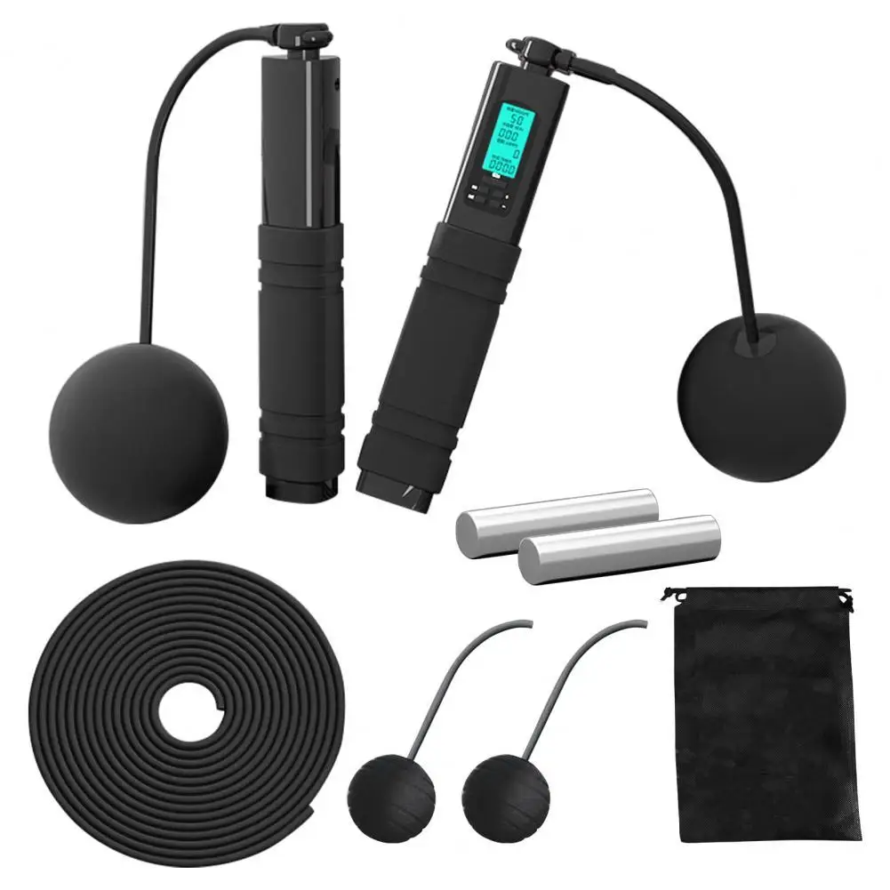 

Useful Training Jump Rope Non-Slip Handle Magnetic Control Counter Jump Rope Training Home Exercise Speed Rope