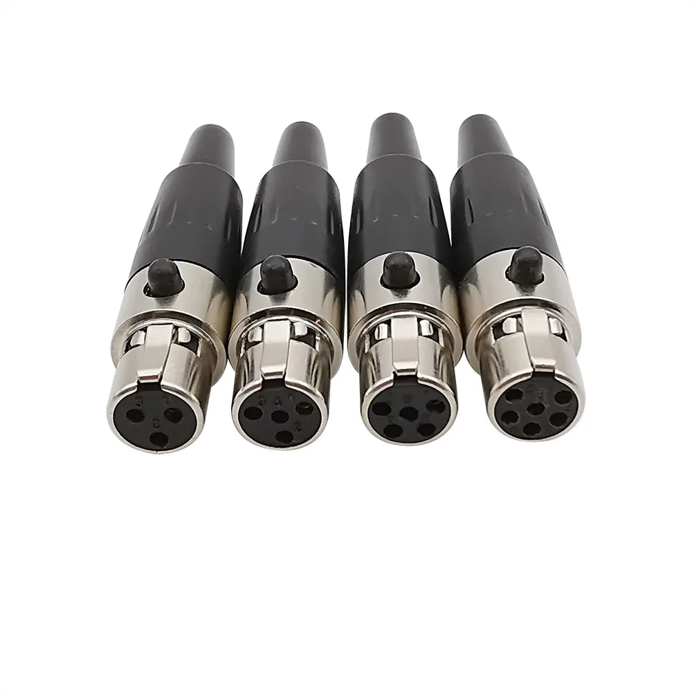 1 компл. XLR 3/4/5/6 Pin штекер гнездовой разъем маленький Аудио Микрофон авиационный