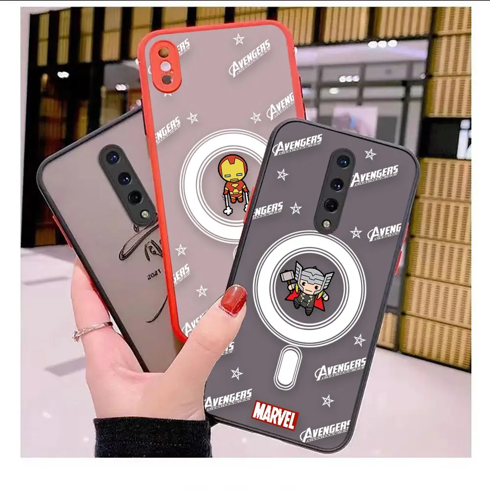 

Shockproof Case For Oneplus 5 5T 6 6T 7 7T 8 8T 9 10 NORD 2 CE CE2 N10 N100 Clear Hard Case Cute Marvel Cartoon Handyman Hero