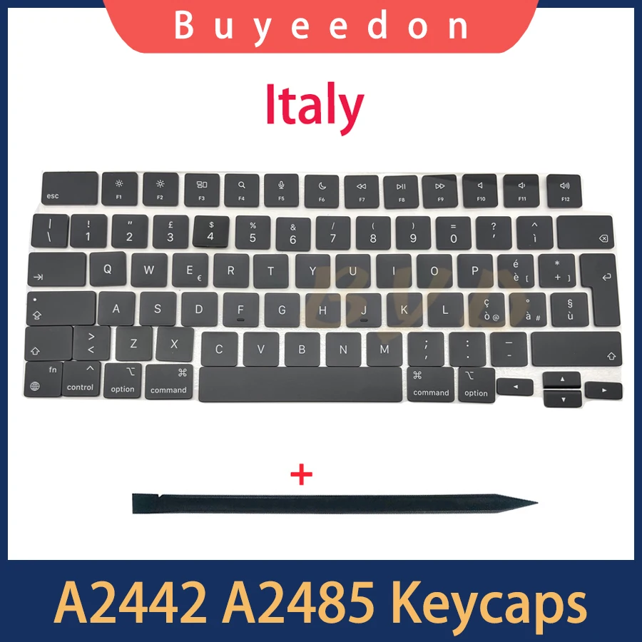 

New A2442 A2485 Keycaps Keys Key Cap For Macbook Pro M1 Pro Max Retina 14" 16" Keycap Italian Layout 2021 Year