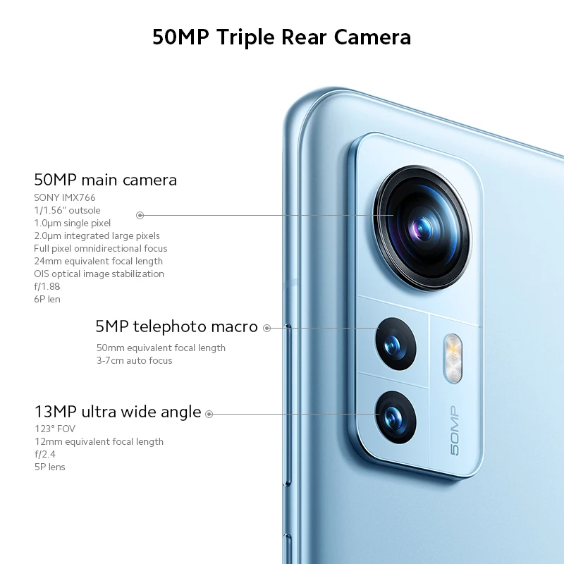 Global Rom Xiaomi Mi 12 Pro 5G Smartphone Snapdragon 8 128GB/256GB Mobile Phone 120Hz AMOLED Screen 120W Charger NFC 50MP Camera