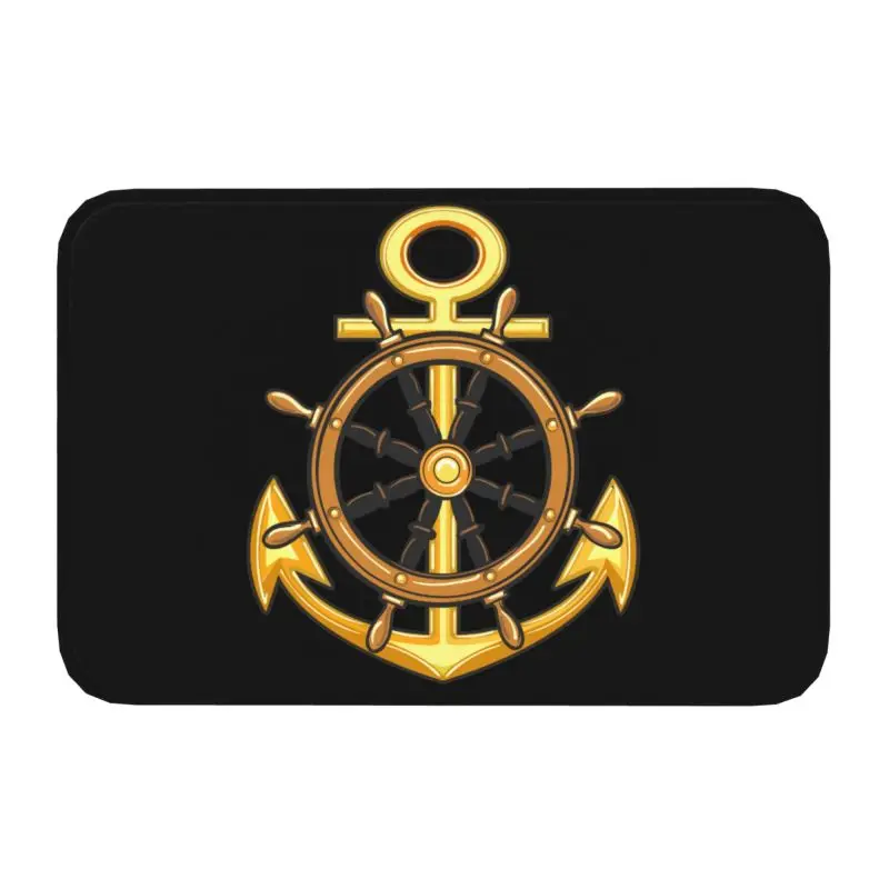 

Custom Nautical Sailor Anchor Doormat Mat Anti-Slip Kitchen Bathroom Garage Living Room Welcome Rug Carpet Footpad 40*60cm