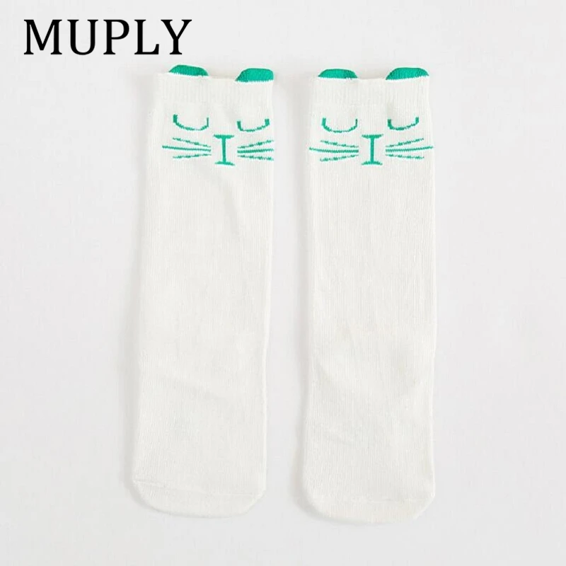 1 Pair Unisex Lovely Cute Cartoon Fox Kids baby Socks Knee Girl Boy Baby Toddler Socks animal infant Soft Cotton Socks Leg Warm