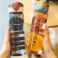400500ml large capacity water bottles cartoon trendy bottle sport water cups with rope gym fitness bottle water bottle for kids
