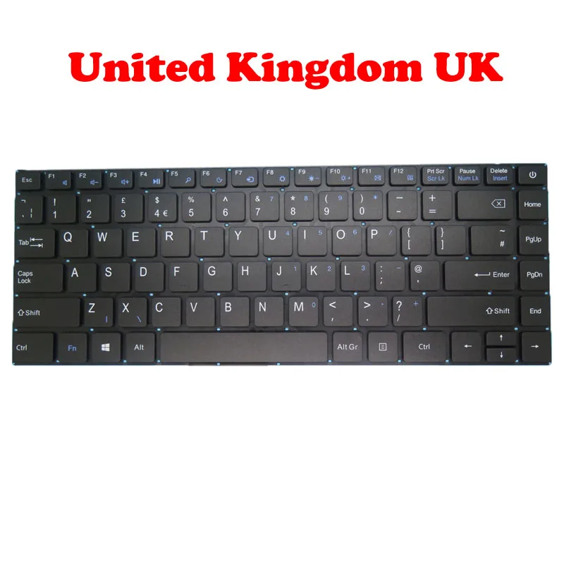 Клавиатура для ноутбука IGNIQ Bybook 14 IG-BYB14101 США Великобритания Франция без рамки