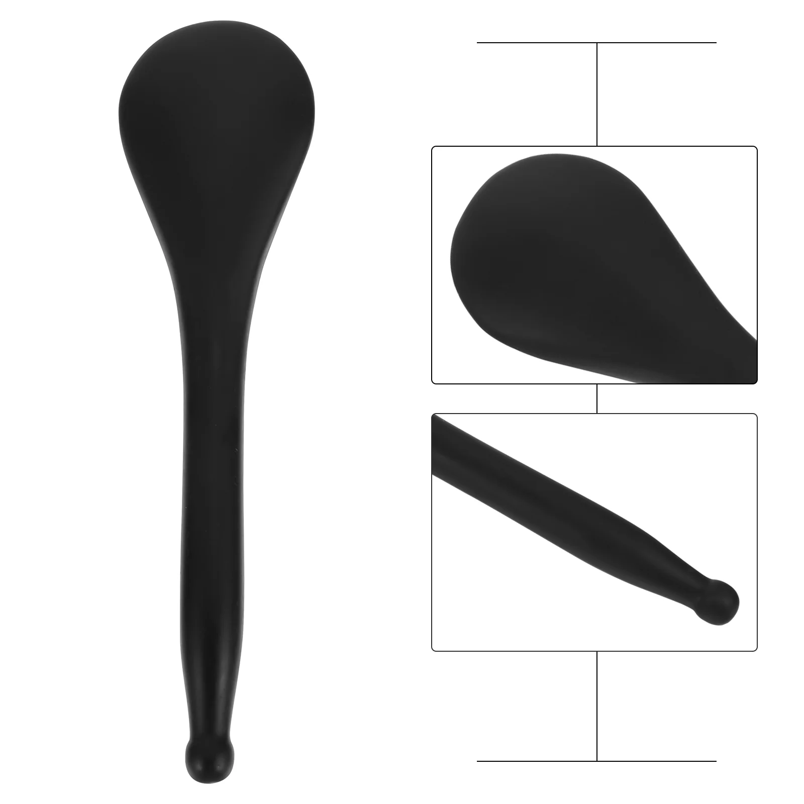 

1pc Guasha Scraping Tool Wand Acupuncture Massaging Stick (Black)