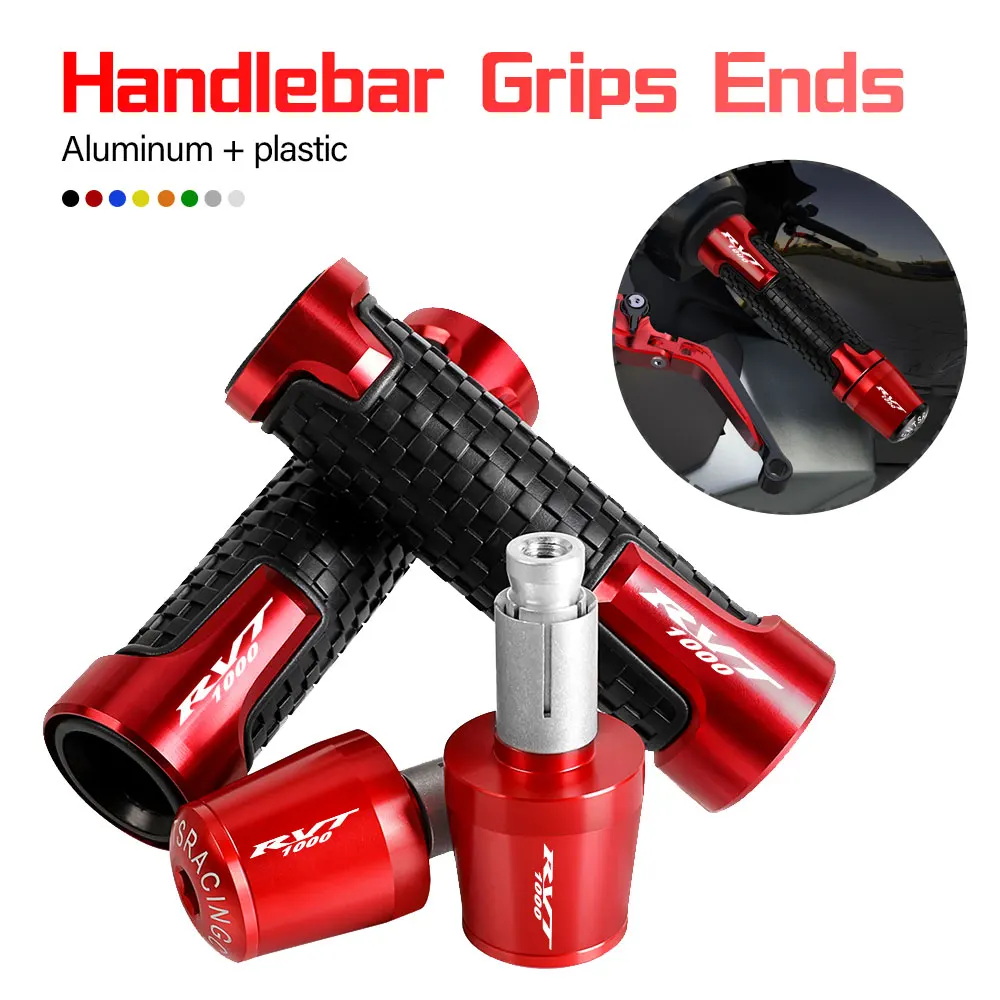 

7/8'' 22mm Motorcycle handlebar grips ends handle bar Anti-skid grip end FOR HONDA RVT1000 2000 2001 2002 2003 2004 2005 2006