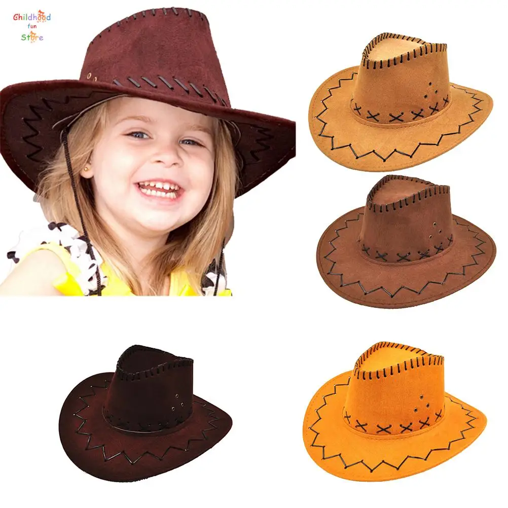 

NEW West Mens Ladies Cowgirl Unisex Hats Children Kids Jazz Bull Rider Cowboy Cowgirl Western Travel Summer Hat Sunhat
