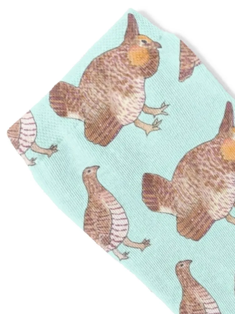 Большие степные куриные акварельные Носки с рисунком дикой птицы Модные