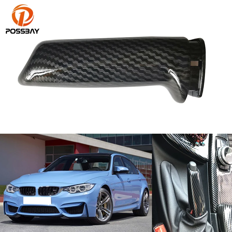 

Car Carbon Fiber Handbrake Brake Handle Cover for BMW E46 E60 E90 E92 F30 F32 M4 M3 M2 Styling Mouldings Interior Accessories