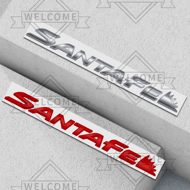 Фото 3D наклейки на автомобиль для Santa Fe N Line Tuscani I30 I10, эмблема, значок с надписью на кузов, наклейка на багажник, украшения, аксессуары №5