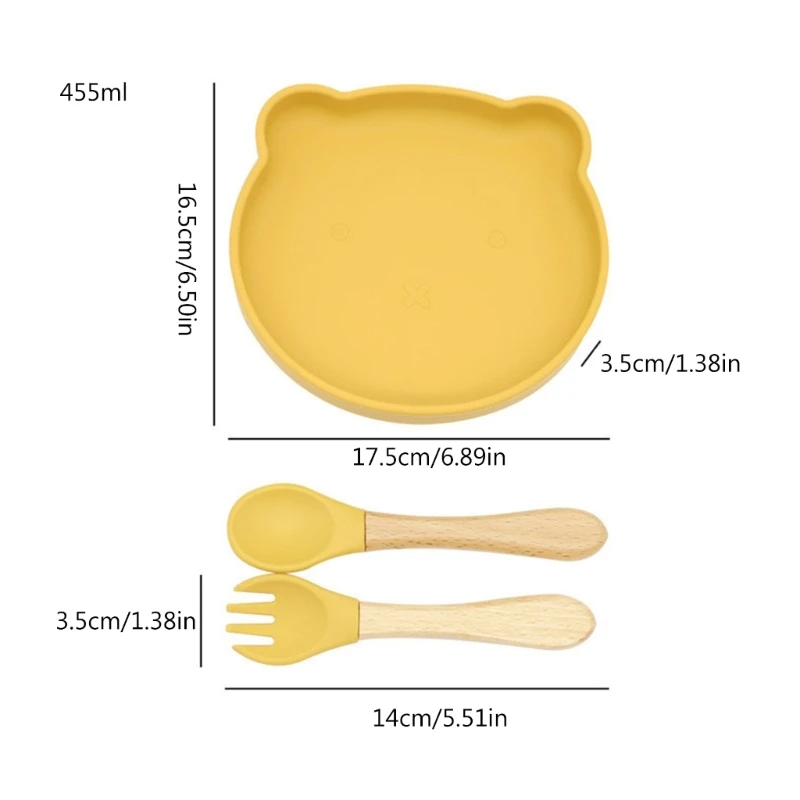 Детская присоска Нескользящая силиконовая детская тарелка для отлучения