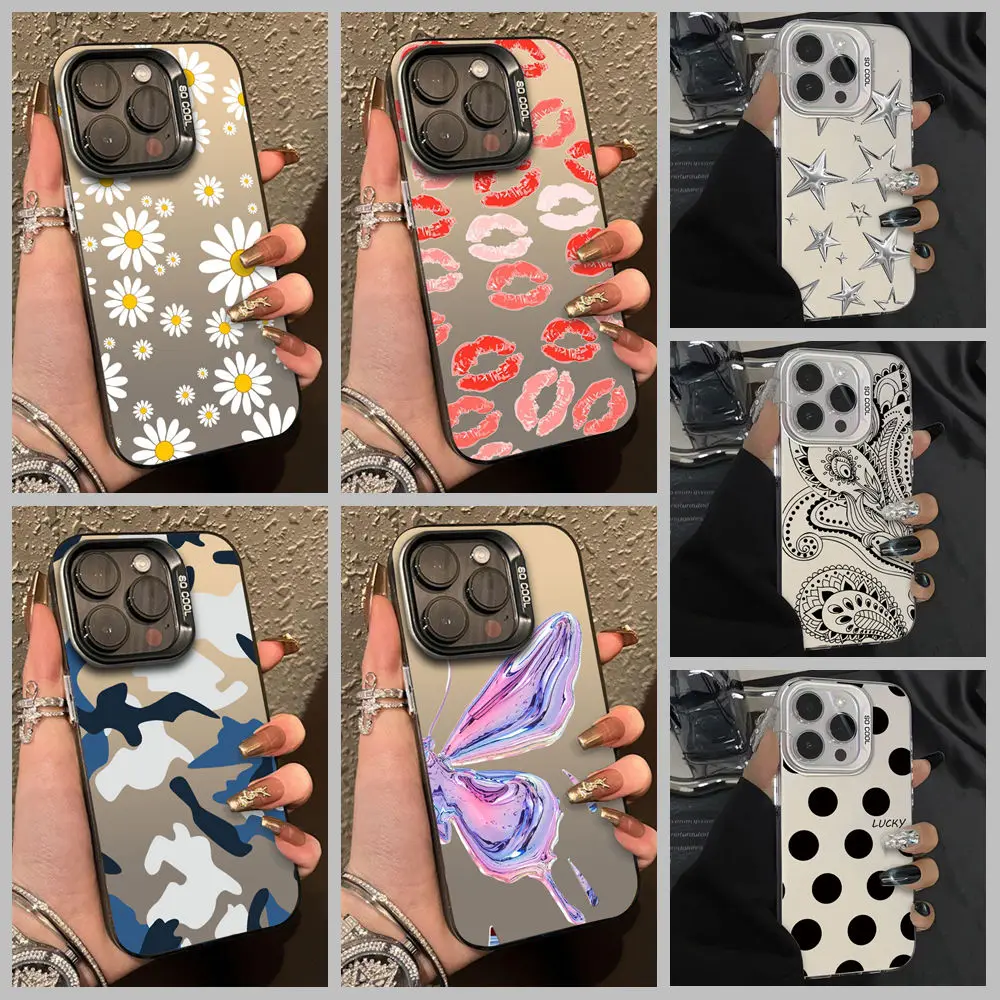 Чехол для телефона Vivo Y36 4G 5G модный противоударный чехол-бампер IMD с узором