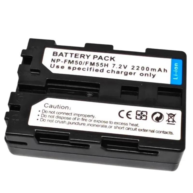 Фото Новая литий-ионная аккумуляторная батарея NP-FM50/FM55H 7.2V 2200mAh для Sony FM30 A100 F707 F717 F828 S85 S70 – высококачественная батарея для фотоаппаратов №2