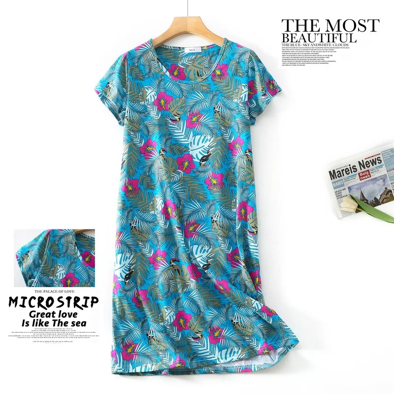 Милая мультяшная Пижама женская летняя сексуальная ночная рубашка пижама с