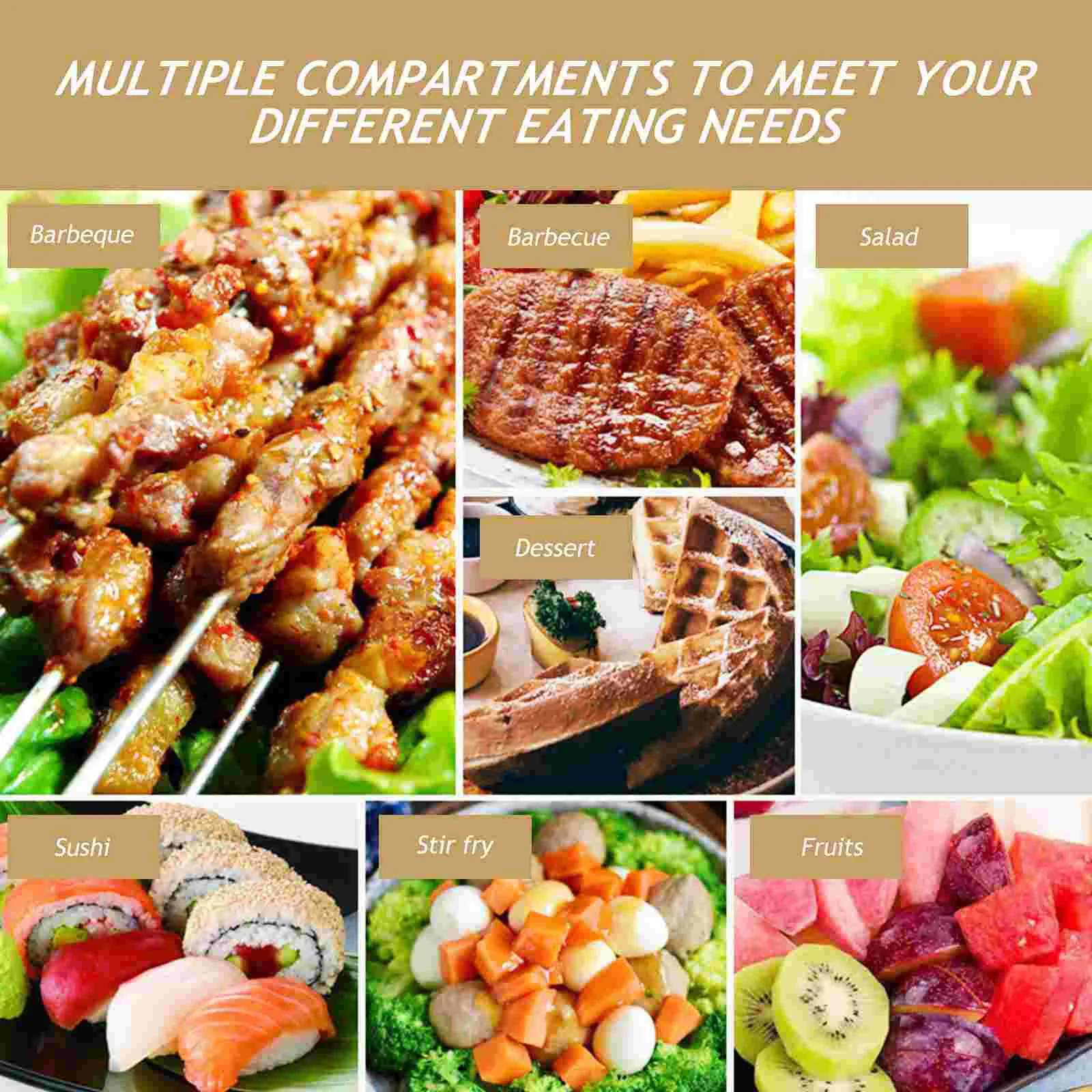 Поднос для столовых приборов трехсекционная сервировочная тарелка желтый