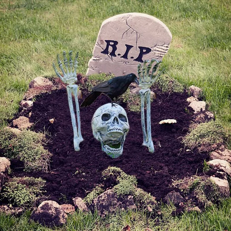 

Realistic Skeleton Stakes Halloween Decorations Halloween Skeleton Decoration For Lawn Stakes Garden