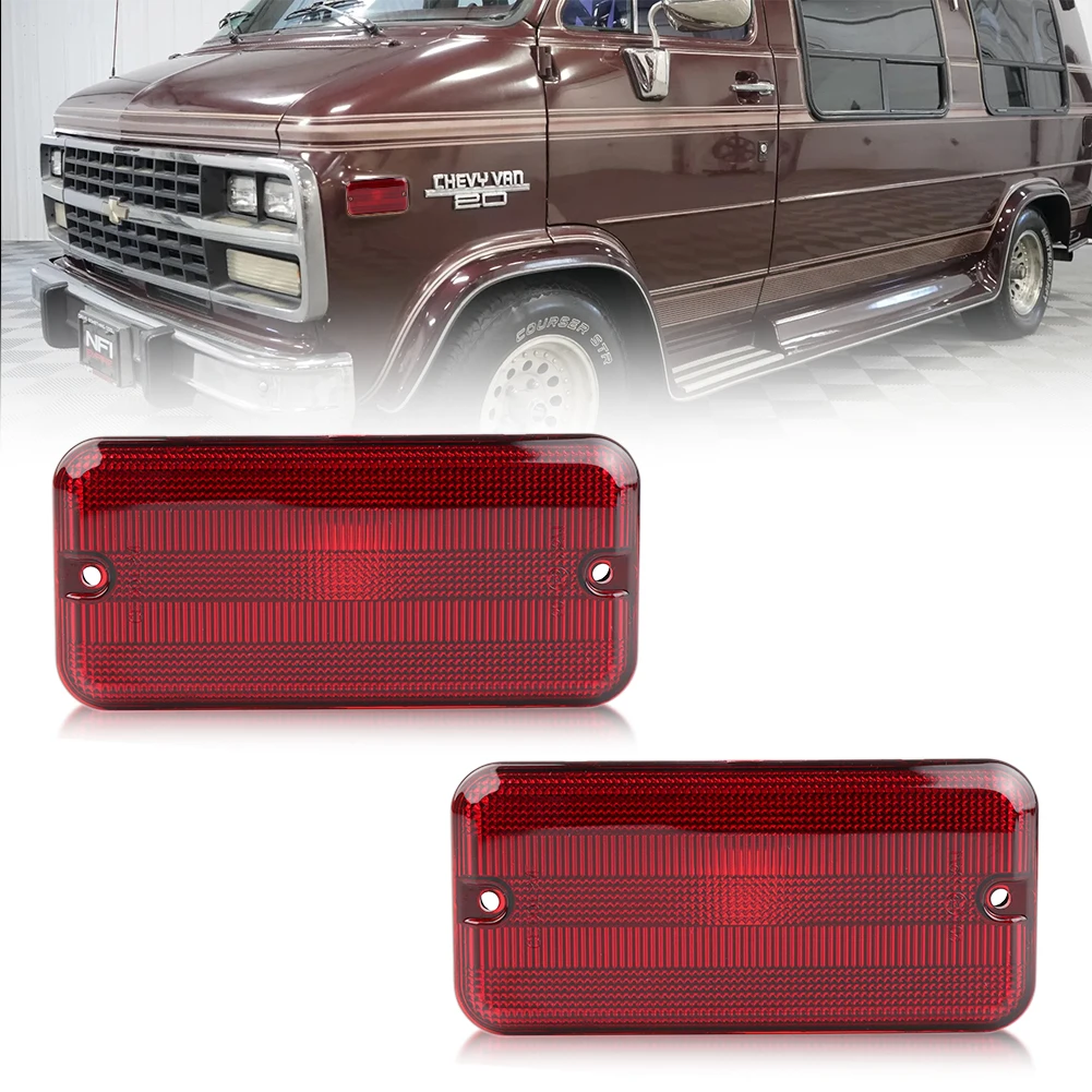 

2 шт. для Chevrolet C/K C10/20/30 GMC фургон G10 G20 G30 G1500 G2500 G3500, переднее/заднее крыло, боковая крышка габаритного фонаря