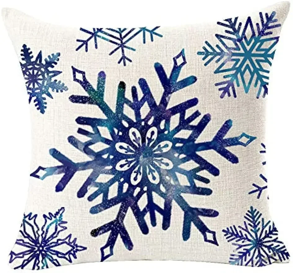 Рождественская Снежинка сосна благословение подарок для семьи льняная