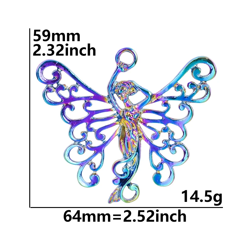 1 шт. подвеска-бабочка в античном стиле из серебра и металла 12728 | Украшения