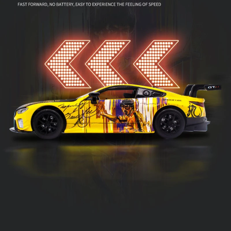 Моделирование масштаба 1:32 модель автомобиля BMW M8 GTE Nissan GT-R35 Aape&ampEVA из сплава