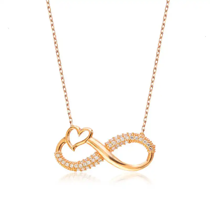 

Tevuli 925 Sterling Silver Heart Infinity Ladies Necklace