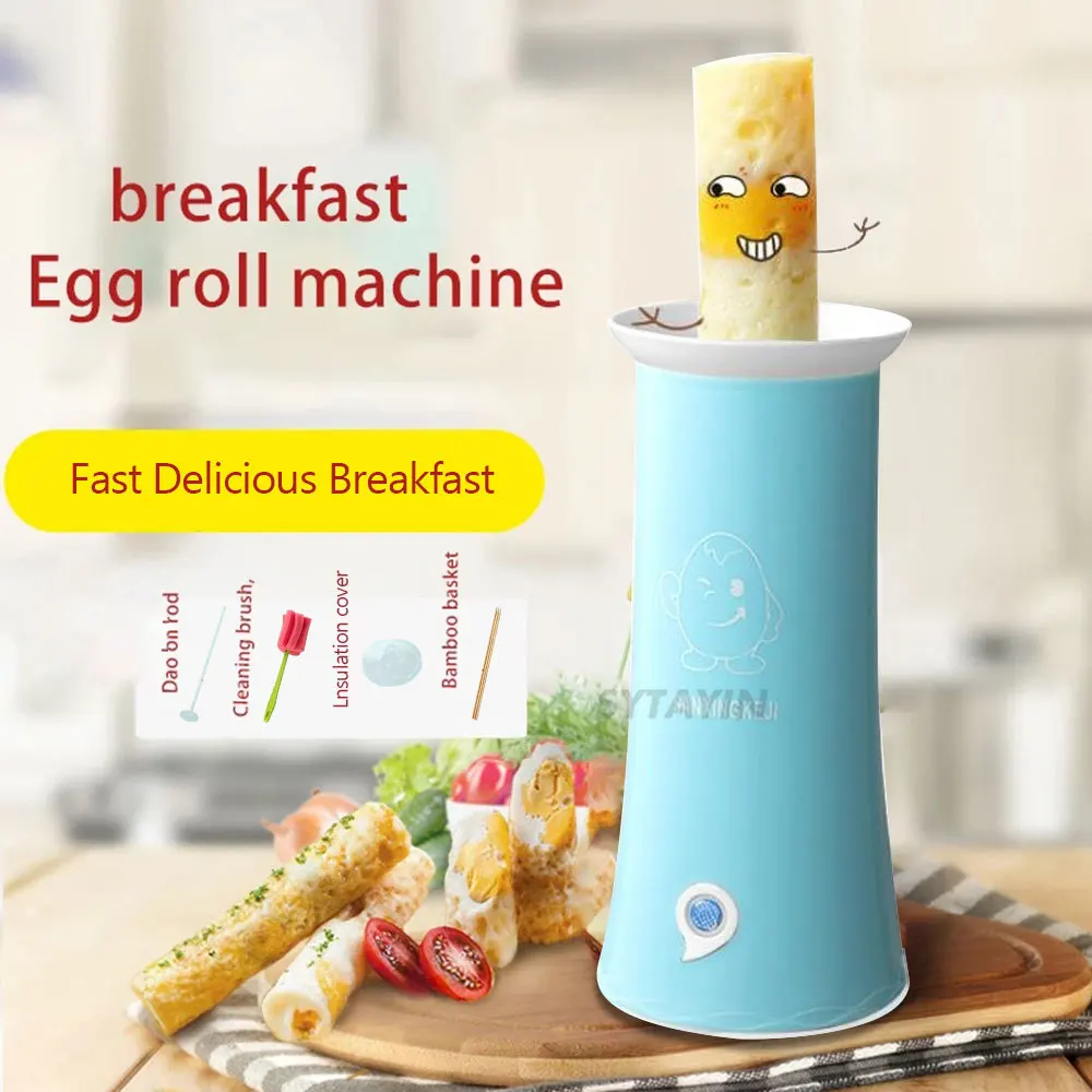 

Mini Multifunctional Egg Rolling Machine Cooker Multifunctional Breakfast Egg Rolling Machine Eggs Sausage Roll Omelette Cooker