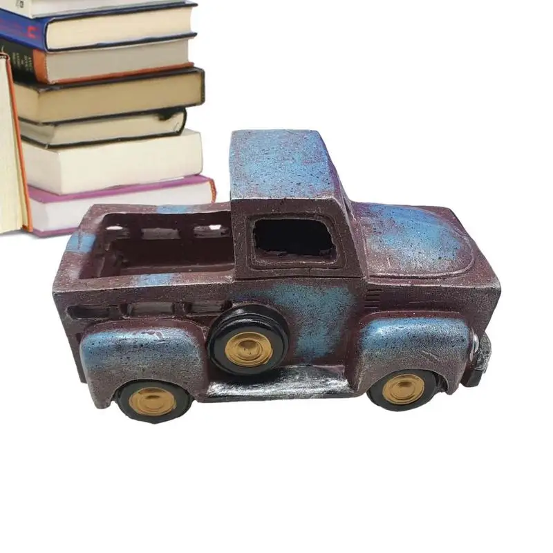 

Children Truck Model Toys Resin Christmas Desktop Decoration Kids Party Gifts Xmas Tree Car Ornaments Office Home Decorations