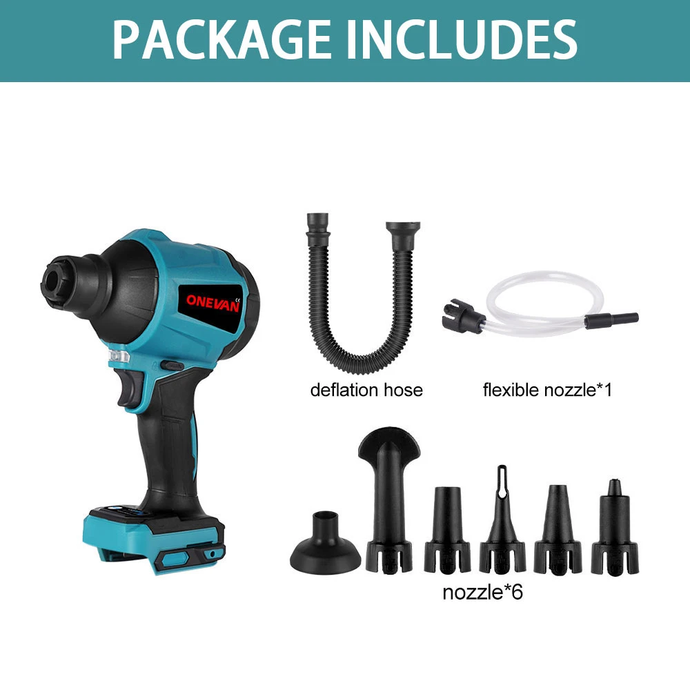 

Многофункциональный беспроводной пылеочиститель 1000 Вт, 40000 об/мин, надувной и дефлятор с 5 насадками для аккумуляторного штифта Makita 18 В