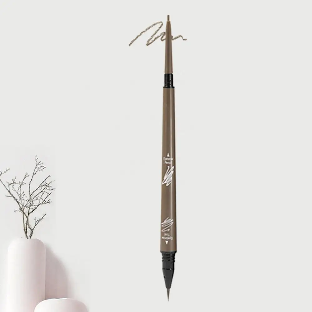 Модный двухсторонний стойкий карандаш для бровей с защитой от пота |