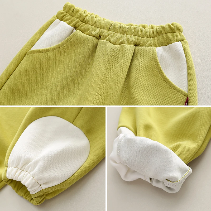 Весенне-осенний модный комбинированный костюм для мальчиков Детский