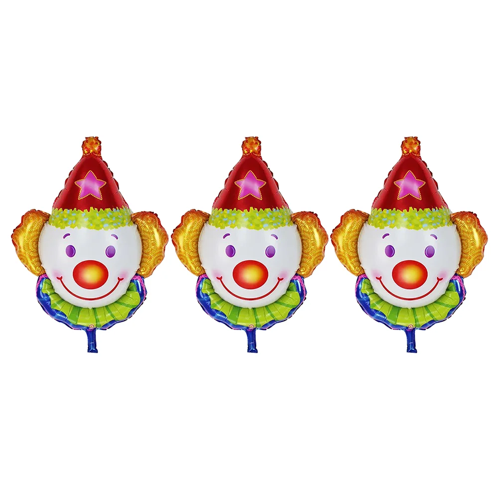 

Balloons Clown Party Balloon Carnival Circus Foil Birthday Mylar Decorations Shaped Theme Decorationfunny Animal Supplies
