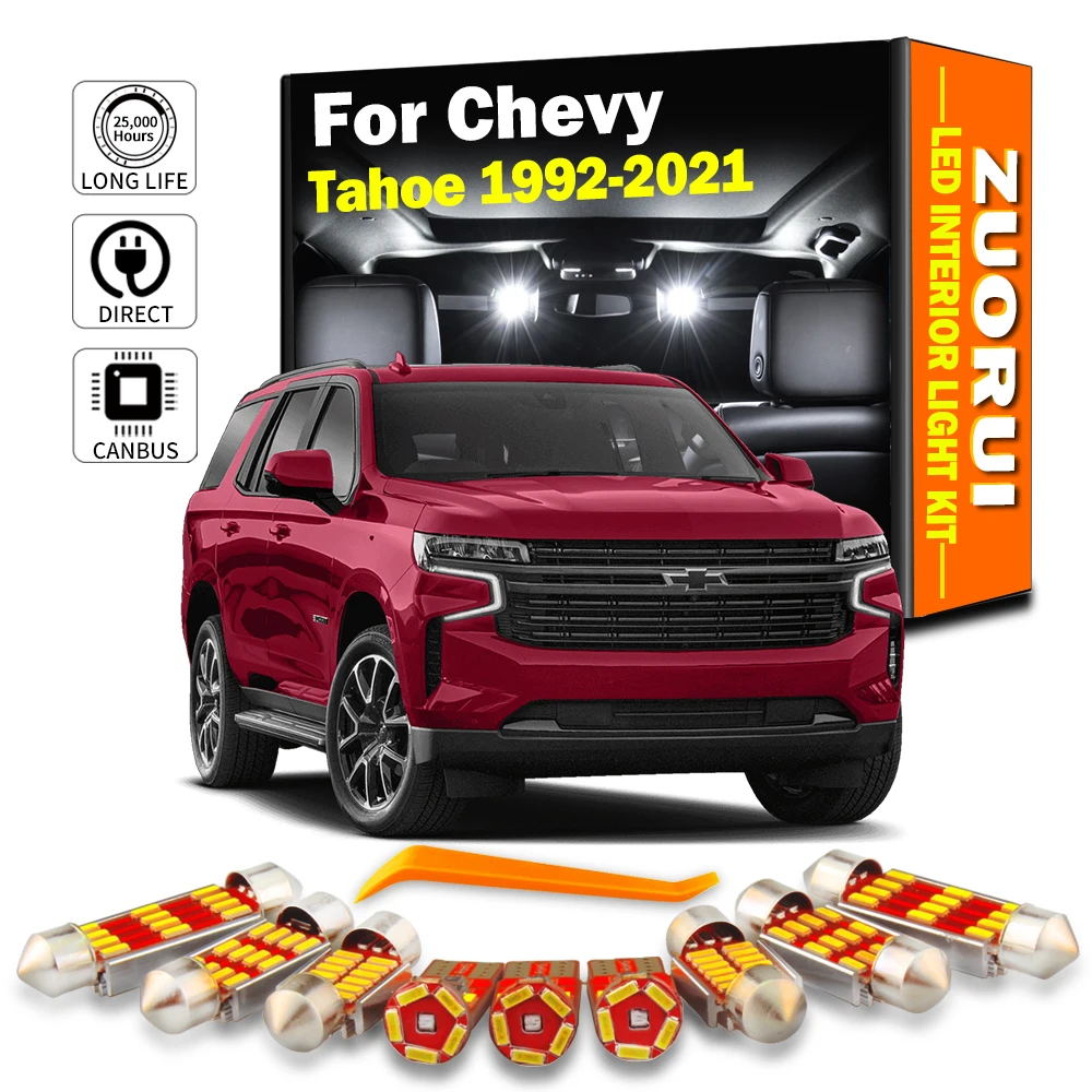 

Автомобильная светодиодная лампа ZUORUI 13 шт. Canbus, для салона автомобиля, карты, купольного освещения багажника, комплект для Buick Verano 2012 2013 2014 2015...