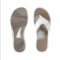 size 44 black casual flat flip flops femal comfort light beach slippers ladies closed toe women sandals 2022womens summer plus
