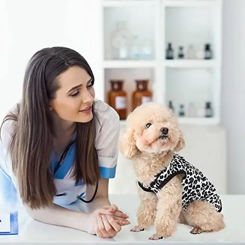 

Leopard Print T-Shirt Puppy Cat Cotton Vest Clothing Apparel Spring Summer Breathable Sleeveless Harness Costumes for Small Dogs