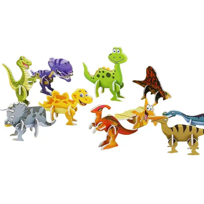 

Airplane 3D Puzzles For Kids Airplane Tank 3D Puzzles Toy 10pcs Puzzle Plane Tank Dinosaur Crafts Assembly Building Model Kits